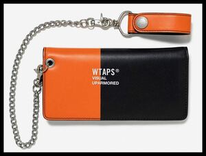 23FW WTAPS CREAM WALLET SYNTHETIC . FORTLESS BLACK×ORANGE 黒×オレンジ