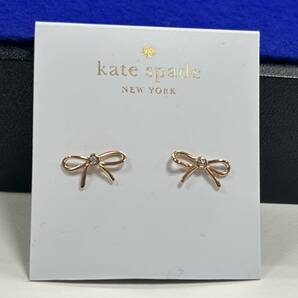 【美品】ケイトスペード kate spade new york ピアス リボン 両耳用 アクセサリー 中古の画像4