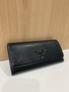 ★ PRADA 長財布 ★　プラダ　ブランド　ブラック　中古品　正規品　