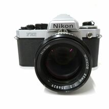 シャッター確認済 Nikon/ニコン FE2/Ai NIKKOR 85mm f2 シルバー_画像2