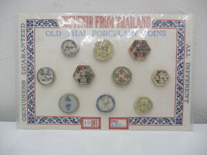 1799A　タイ陶貨 OLD THAI PORCELAIN COINS 1737-1875 10個セット 外国 古銭 コイン