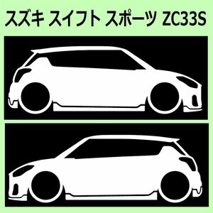 C)SUZUKI_スイフトスポーツSWIFT-sports_ZC33S 車両ノミ左右 カッティングステッカー シール