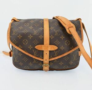 LOUIS VUITTON ルイヴィトン ソミュール30 ショルダーバッグ モノグラム M42256 ブラウン 斜め掛け N1712RA60