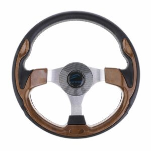 Jf-09 boat steering wheel watt polish chrome spoke & center . go in key hub 