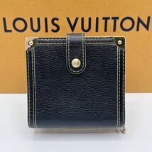 LOUIS VUITTON ルイヴィトン　二つ折り財布 コンパクト スハリ　コンパクトジップ　ブラック　モノグラム　ゴールド　M91828 本革　1円〜_画像1