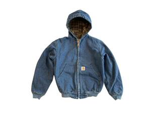 【 KIDS 】90s CARHARTT ACTIVE JACKET キッズ カーハート アクティブ ジャケット パーカー デニム ビンテージ USA