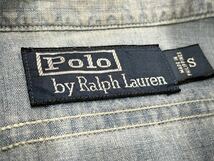 90s POLO RALPH LAUREN ステンシル シャンブレー シャツ ポロ ラルフローレン ビンテージ RRL ビンテージ USA_画像4