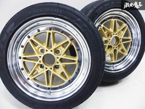 WORK ワーク EQUIP エクイップ EQ3N/N 14インチ 6J +32 4穴 PCD100 ヨコハマ アドバン AD07 165/55R14 NA NB ロードスター スイフト MR-S