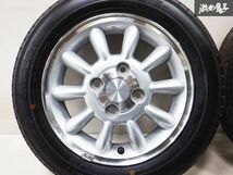 ◆美品! 目立つキズ無し!◆ スズキ純正 HE21S ラパン 13インチ 4J +45 4穴 PCD100 ファルケン 155/65R13 4本 タイヤ付き ワゴンR アルト_画像3