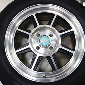 HAYASHI ハヤシレーシング ストリート 15インチ 6.5J +42 4穴 PCD100 195/60R15 4本 タイヤ付き NA NB ロードスター レビン トレノの画像2