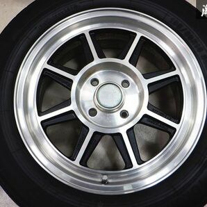 HAYASHI ハヤシレーシング ストリート 15インチ 6.5J +42 4穴 PCD100 195/60R15 4本 タイヤ付き NA NB ロードスター レビン トレノの画像4