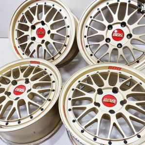 希少!!【ゴールド★】BBS LM087 18インチ 8J +50 5穴 5H PCD130 ホイール 4本 1台分 単体 Q7 アウディ カイエン ポルシェの画像1