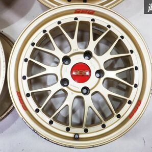 希少!!【ゴールド★】BBS LM087 18インチ 8J +50 5穴 5H PCD130 ホイール 4本 1台分 単体 Q7 アウディ カイエン ポルシェの画像3