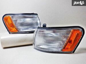  Nissan original F31 GF31 Leopard front corner lamp winker lens left right set KOITO 120-66182 immediate payment shelves D11L