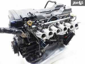 ◆実動外し!!◆ 保証included ToyotaGenuine JZX100 マーク2 Chaser 1JZ-GE NA VVTI有 AT オートマ engine本体 インジェクターincluded 棚Q1