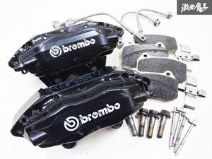 ★ブーツの切れ無し! 純正 brembo ブレンボ BCNR33 スカイライン GT-R 対向 4POT キャリパー パッド メッシュホース付き 左右 BNR32 棚M7