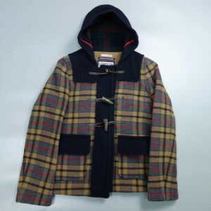 ロンドントラディション LONDON TRADITION ショート ダッフルコート チェック柄 レディース 34