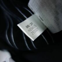 美品 アディダス adidas ワイド フレア センタープレス イージー トラックパンツ ロゴ刺繍 レディース M 黒 H35605_画像7