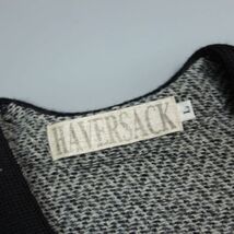 美品 HAVERSACK ハバーサック 日本製 ヘリンボーンウールニットベスト L グレー系 メンズ_画像5