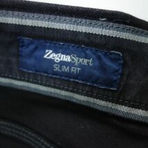 Zegna Sports ゼニア PURE BLACK STRETCH DENIM 10 oz ストレッチ スリムフィット デニム ジーンズ 黒 メンズ 34_画像9