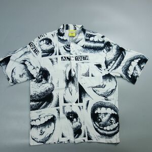 ポーラー イギー ニューヨーク POLAR SKATE CO. x iggy nyc ALTERNATIVE YOUTH SHIRT レーヨン半袖シャツ メンズ S