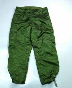 80s 米軍 BRILL BROS EXTREME COLD WEATHER IMPERMEABLE ナイロン デッキパンツ メンズ L