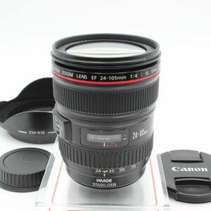 【極美品】 Canon キヤノン EF 24-105mm f4 L IS USM フード 付き CANON キャノン 33036