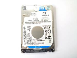 ★ Western Digital WD10SPZX 2.5インチ1TB 内蔵HDD Serial ATA600 5400rpm 使用時間8446時間 7mm★