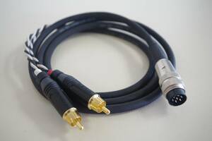 #16801B stereo NAGRA IV-S /IV-SJnagla Input/output signal etc. for 7 ultimate connector . head male RCA conversion cable 1 piece 