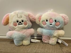 BT21 ベビー レインボーフラットぬいぐるみ KOYA CHIMMY 2個セット コヤ チミー BABY ぬいぐるみ