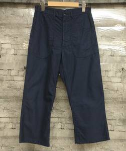 70s US NAVY Utility Pants アメリカ軍 ユーティリティーパンツ ミリタリー 8405-043-3225 サイズ31R ネイビー 店舗受取可