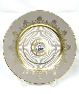 【箱付き】WEDGWOOD ウェッジウッド ENGLAND 1759 ANTHEMION GREY アンセミオン グレー PLATE 食器 プレート 皿 20cm