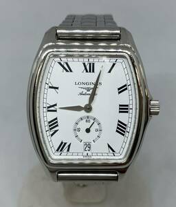 LONGINES Longines Grand Classic L4 682 4 квадратное самозаводящиеся часы наручные часы часы день разница примерно -23 секунд оригинальный ремень повреждение иметь 