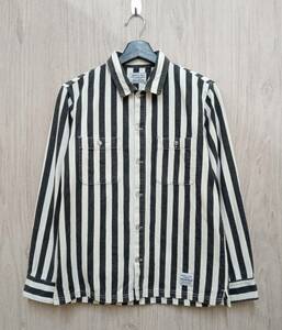 NEIGHBORHOOD/ネイバーフッド/長袖シャツ/132SPNH-SHM07/YANK/C-SHIRT.LS/ブラック系×ホワイト系/Sサイズ