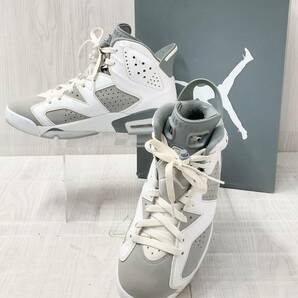 NIKE AIR JORDAN 6 RETRO CT8529-100 ナイキ エア ジョーダン 6 レトロ スニーカー 26.5cm ホワイト × グレーの画像1