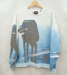 KITH キス Star Wars Empire Hoth Crewneck 21AW スウェット トレーナー スターウォーズ コットン100% L ブルー ホワイト 通年