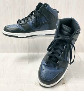 NIKE FRAGMENT × DUNK HIGH DJ0383-400 ナイキ フラグメント × ダンク ハイ スニーカー 26.5cm ネイビー