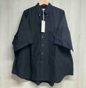 Graphpaper Oxford Oversized S/S B.D Shirt グラフペーパー オックスフォード オーバーサイズ 半袖シャツ ブラック コットン GM222-50024B