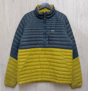 Patagonia/パタゴニア/ダウンジャケット/ALPLIGHT Down Pullover/85550/グレー系×イエロー系/Lサイズ