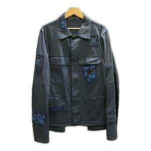 Valentino Valentino embroidered shirt jacket 2017 year SS shirt jacket size 46 men's blue 