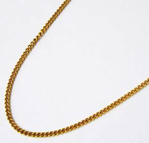 [ cleaning settled ]K18 gross weight approximately 3.7g approximately 39cm simple design chain Gold necklace 