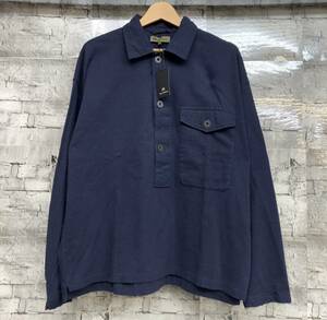 NIGEL CABOURN ナイジェルケーボン BIG SHIRT 長袖シャツ プルオーバー サイズ48 ネイビー 店舗受取可