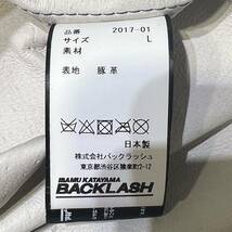 ISAMU KATAYAMA BACKLASH イサム カタヤマ バックラッシュ 裏地レザーチェックシャツ L 店舗受取可_画像5