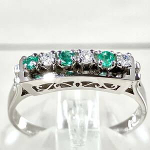 [. another document ] Pt900 11 number emerald 3.6g ring 