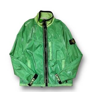 00s STONE ISLAND SILK JACKET ストーンアイランド フルジップ ブルゾン M 店舗受取可