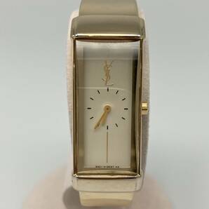 ジャンク Yves Saint Laurent（YSL） イヴ・サンローラン 5421－H05551 クォーツ 動作不安定 ブランド腕時計の画像1