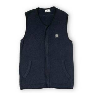 19AW STONE ISLAND fleece vest フリース ベスト SIZE 3XL ブラック系 ストーン アイランド 店舗受取可