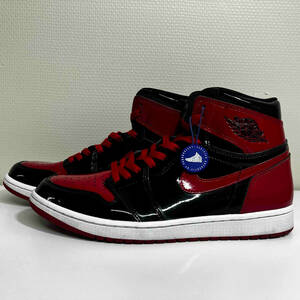 NIKE AIR JORDAN 1 HIGH OG PATENT BRED ナイキ エアジョーダン 1 ハイ OG パテント ブレッド 555088-063 サイズ28.5cm