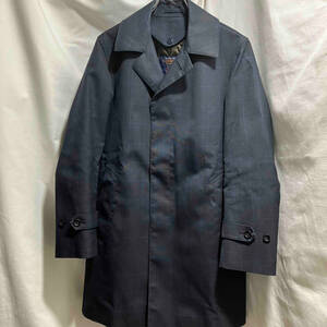 nano universe Yorkshire Tweed Check Coat Size:44 NUD23CT202SD Navy ナノユニバース チェック柄コート ネイビー ヨークシャーツイード