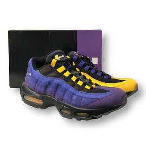 NIKE AirMax95 NRG スニーカー 箱有 26cm CZ3624-001 イエロー パープル ナイキ エアマックス 店舗受取可